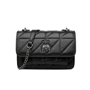 

Abay Fashion New Handbags High Quality Pu Leather Women Bag Small Incense Wind Chain Lozenge Shoulder Bag Stereotypes Lattice