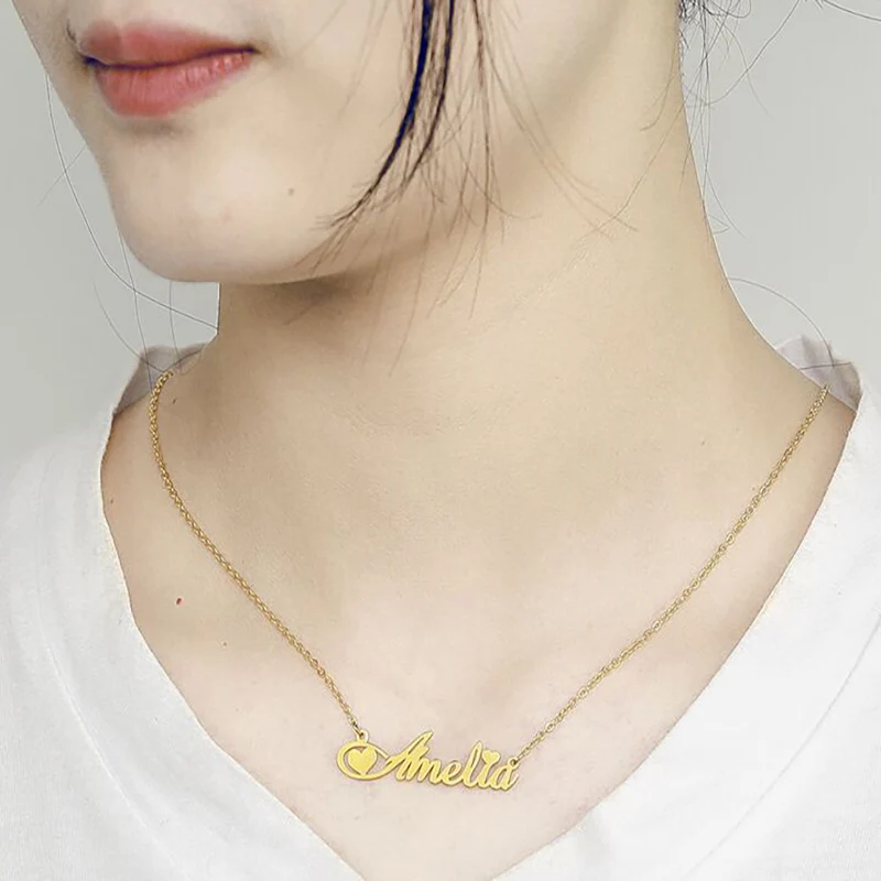 Cazador Custom Name Necklace Stainless 