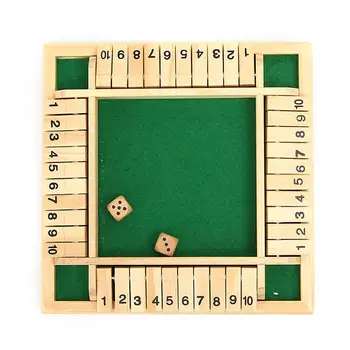 

Wooden Traditional Shut Box Number Drinking Dice Board Game Toy Club Party Props Funny Entertainment Board Game Christmas Gifts