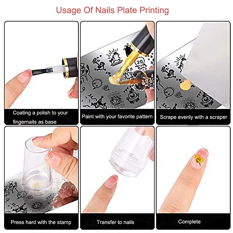 Color Block (M319) - Nail Stamping Plate | Nail stamping, Nail patterns,  Nail stamping plates