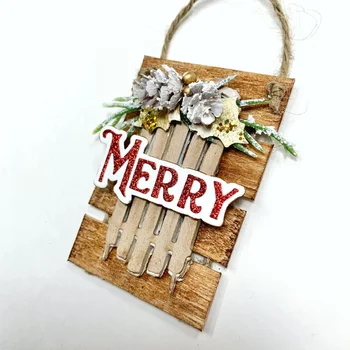 

KLJUYP Wood Grain Embossing Sled Metal Cutting Dies Scrapbook Paper Craft Decoration dies scrapbooking 07091