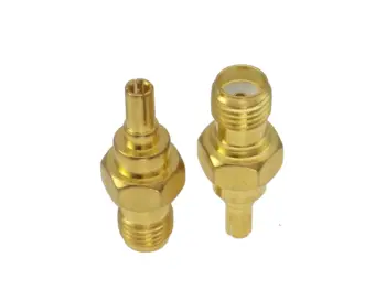

Adapter CRC9 male plug to SMA female jack RF connector straight gold plating