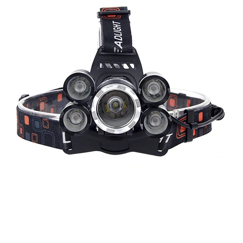 Litwod Z20 высокое Мощность 5 светодиодный налобный фонарь фар 12000lm Cree Xml T6 18650