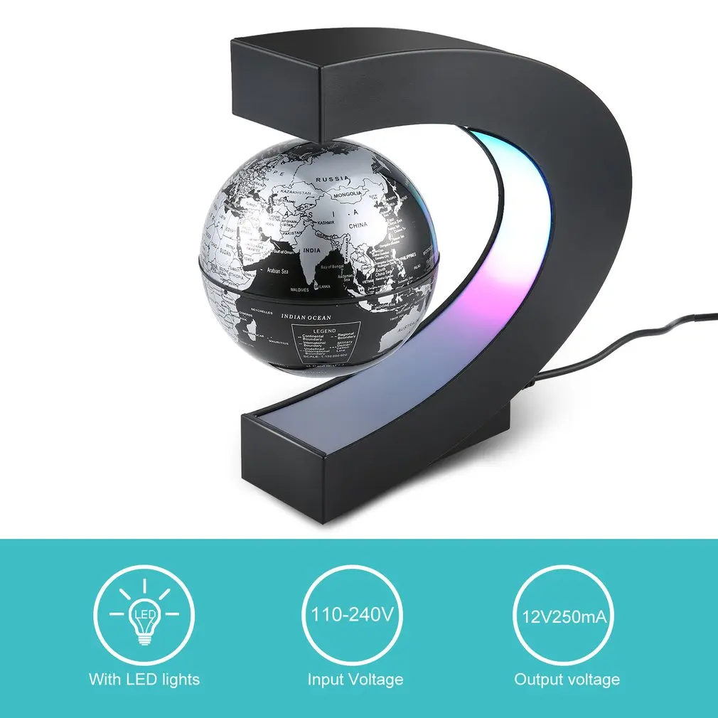 

School supplies Levitation Anti Gravity Globe Magnetic Floating Globe World Map teaching resources home Office Desk Decoration