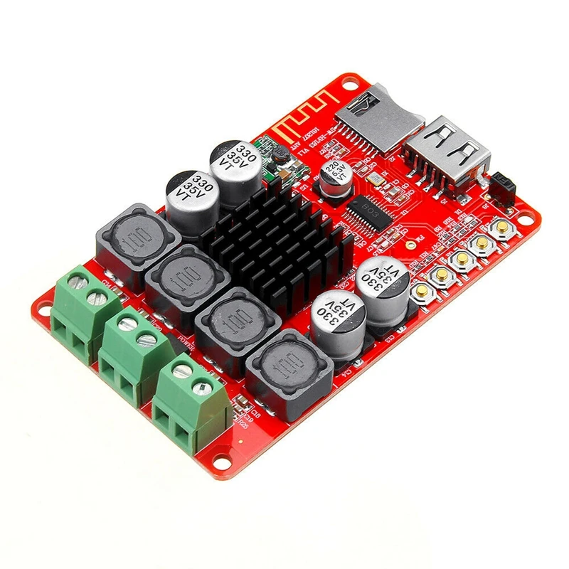 HF183 TPA3116 2X50W Digital Bluetooth Receiver Module Amplifier Board with Remote Controller