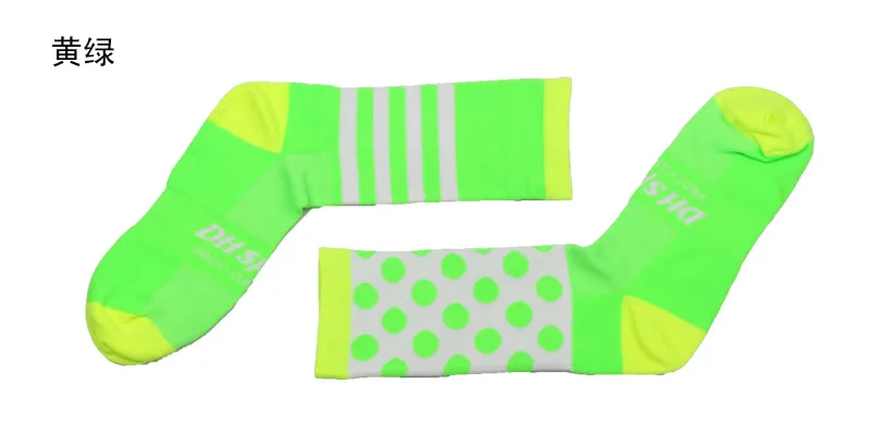 Green DH спортивные новые профессиональные велосипедные носки, защищающие ноги, дышащий фитиль-носок, для улицы, для шоссейного велосипеда, нейлоновые носки, Аксессуары для велосипеда - Цвет: Green