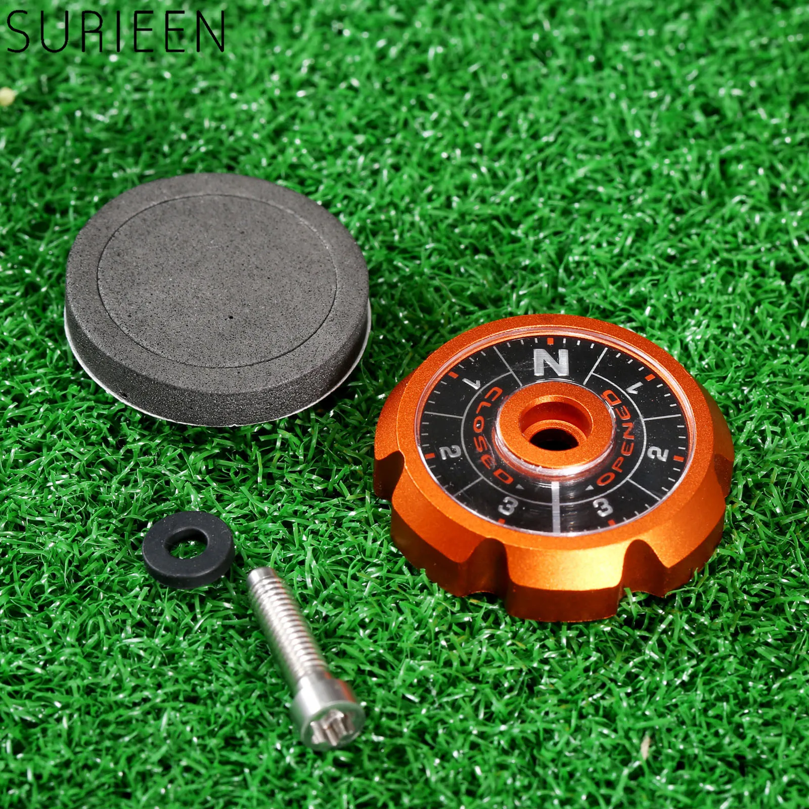 Алюминий 1 комплект оранжевый Регулируемая подошва пластина для Taylormade R1 гольф Драйвер гольф аксессуар оранжевый R1 пластина+ винт+ шайба+ губка