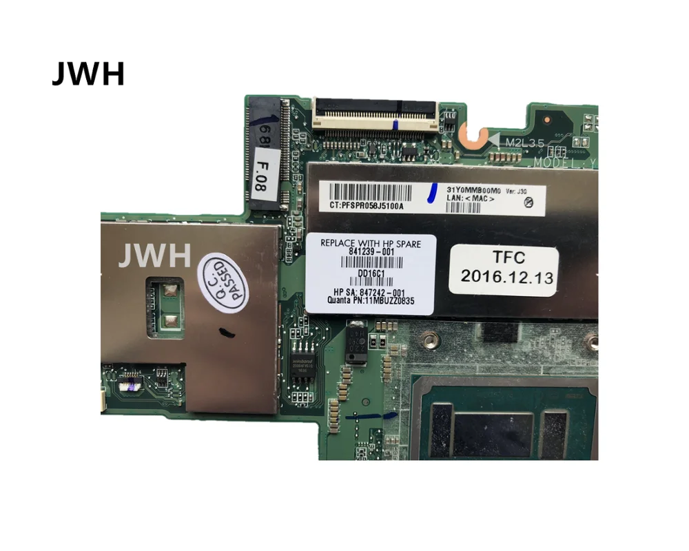 Для hp PAVILION NOTEBOOK 15T-AB материнская плата i7-6560U 16GB 841239-001 841239-501 841239-601 протестированная Рабочая