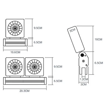 

Aquarium Chiller,Fish Tank Cooling Fan System for Salt Fresh Water