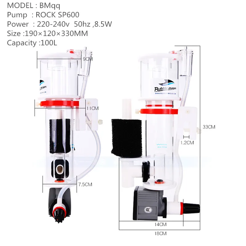プロテインスキマー bubble magus qq1 QQ1 Hang-On Back Skimmer