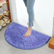 Мягкий микрофибра лохматый Нескользящий Впитывающий Коврик для ванны Ванная комната Душ Ковры 40*60 см