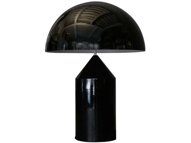black lampshade Modern Metal Mushroom Table Lamp Italy Art Decor LED Desk Lamp Bedroom Bedside Lamp decorative reading nordic lighting Fixtures - Цвет абажура: black lampshade