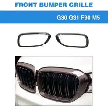 

Carbon Fiber Front Grill Frame Cover Mesh Front Bumper Grille Mesh for-BMW 5 Series G30 F90 M5 2018 2019