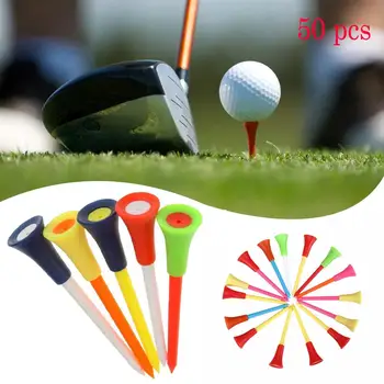 

New 50pcs 85mm Plastic Golf Tees Golf Rubber Cushion Top Golf Accessories