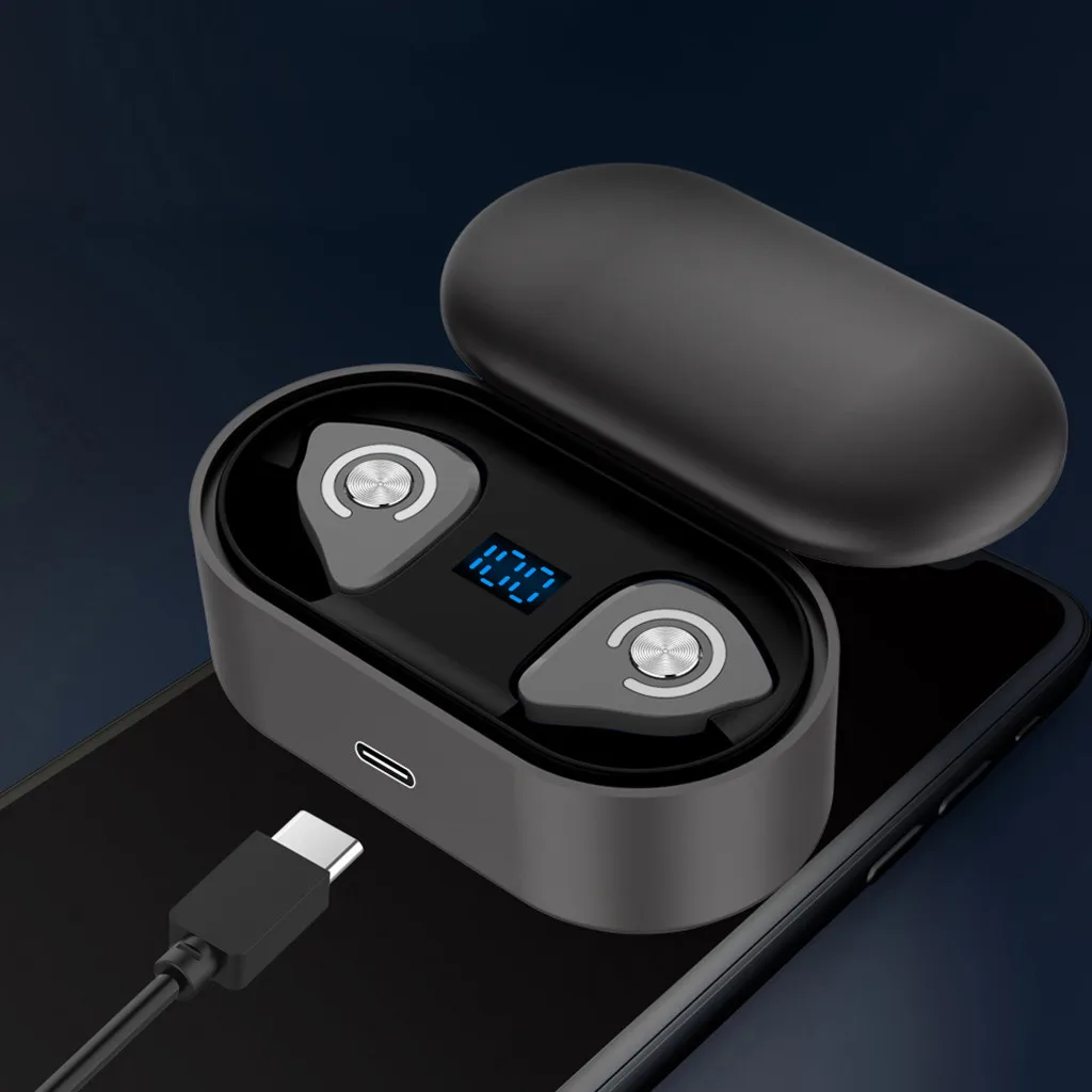 Ouhaobin Bluetooth 5,0 наушники СВЕТОДИОДНЫЙ Дисплей беспроводные наушники стерео наушники Беспроводные спортивные наушники tws 1115#2