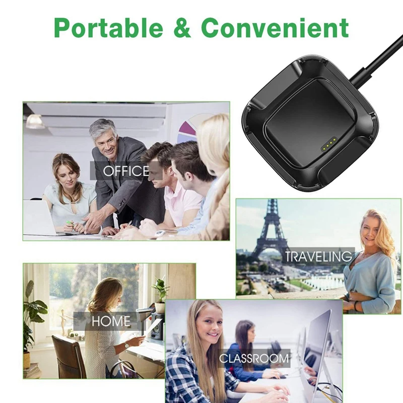 Подставка для зарядного устройства совместимая с Fitbit Versa 2 сменный USB адаптер