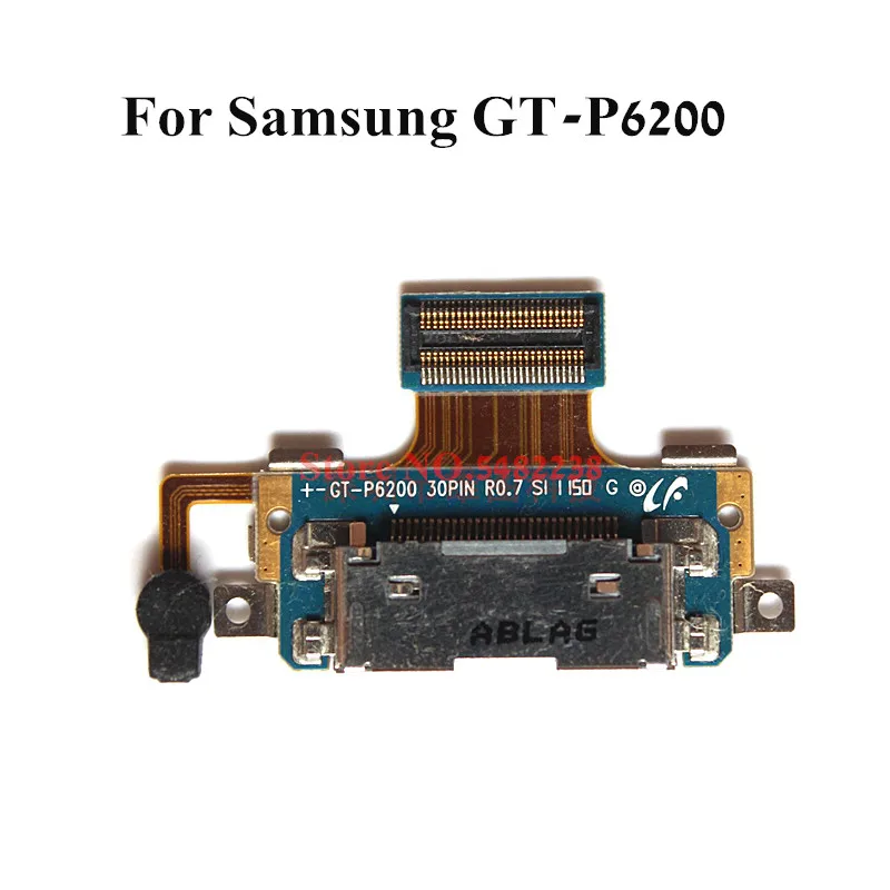 

10pcs/Lot Original USB Charging Dock Port Flex cable For Samsung P6200 GT-P6200 Charger plug board With Microphone Connector