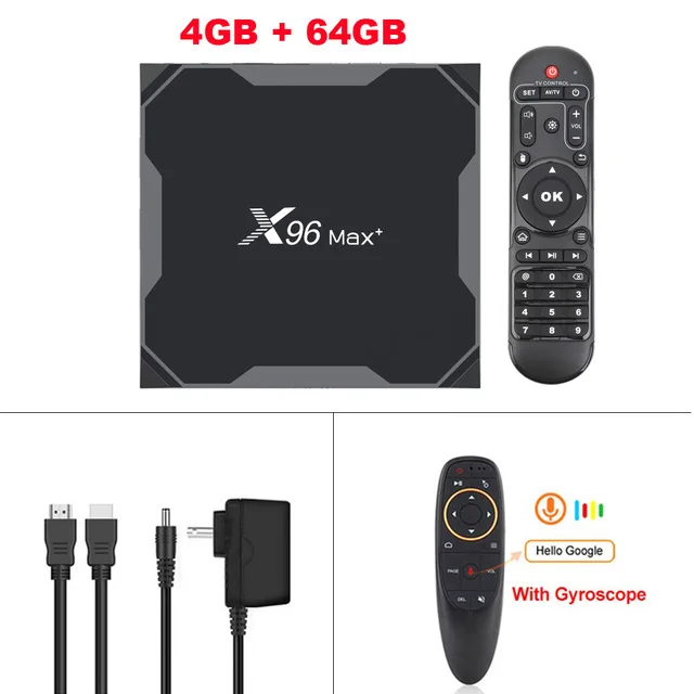 4G 64G-G10S X96 Max Plus Android 9,0 Smart tv Box Amlogic S905X3 1000M LAN BT4.0 ТВ-приставка 2,4G 5G Wifi 8K Ultra HD VP9 HDR медиаплеер - Цвет: 4G 64G-G10S