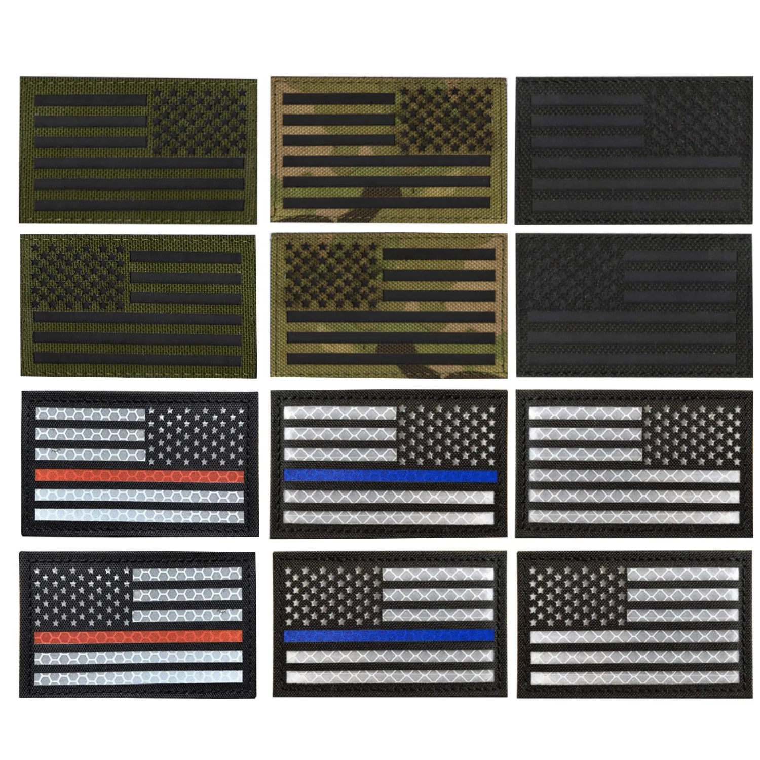 US Flag Reflective Patch