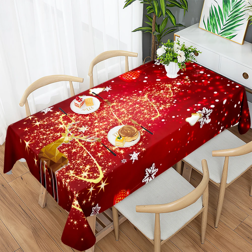 Rucvore De Natal Elk Xadrez Impresaburo Toalha De Mesa Toalha De Mesa Corredor Natal Festa De Ano Novo Decoraur/Toalha De Mesa