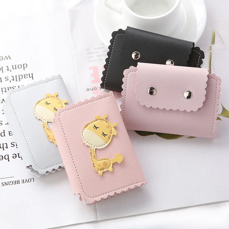 NI WEI ER Kawaii, брелок с жирафом из искусственной кожи, Женский держатель для ключей, органайзер, сумка для ключей в автомобиле, бумажник ключница, чехол для ключей, сумки для карт