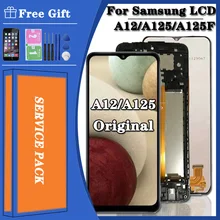 

3A+ Original For Samsung Galaxy A12 LCD SM-A12F SM-A12F/DSN LCD Display Touch Screen Digitizer Assembly Replace For Samsung
