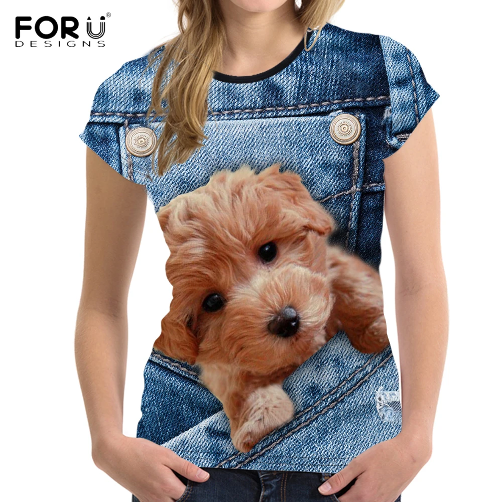 Fashion Lovely Dog 3D Print Women Ladies Girls T-Shirt Animal Harajuku Round Neck Short Sleeve Unisex Summer Tops & Tees XXS-6XL graphic tees