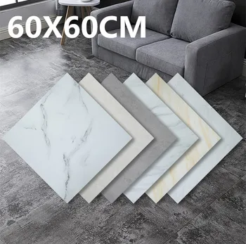 

1piece Big size 60X60CM Waterproof Floor Stickers Self Adhesive Marble Wallpapers Kitchen Wall Sticker House Renovation
