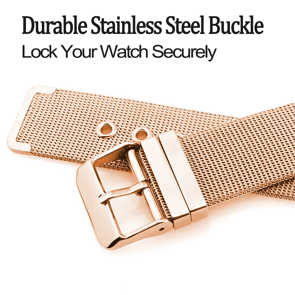 Quality Milanese Strap for Apple Watch Band Series 4 40mm 44mm Stainless Steel Bracelet for iWatch Series 3 / 2 / 1 38mm 42mm for Women Men