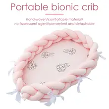 Детская колыбель кровать портативный хлопок кроватки дышащий гипоаллергенный новорожденный мягкий шезлонг как для фото реквизит детская кровать аксессуары