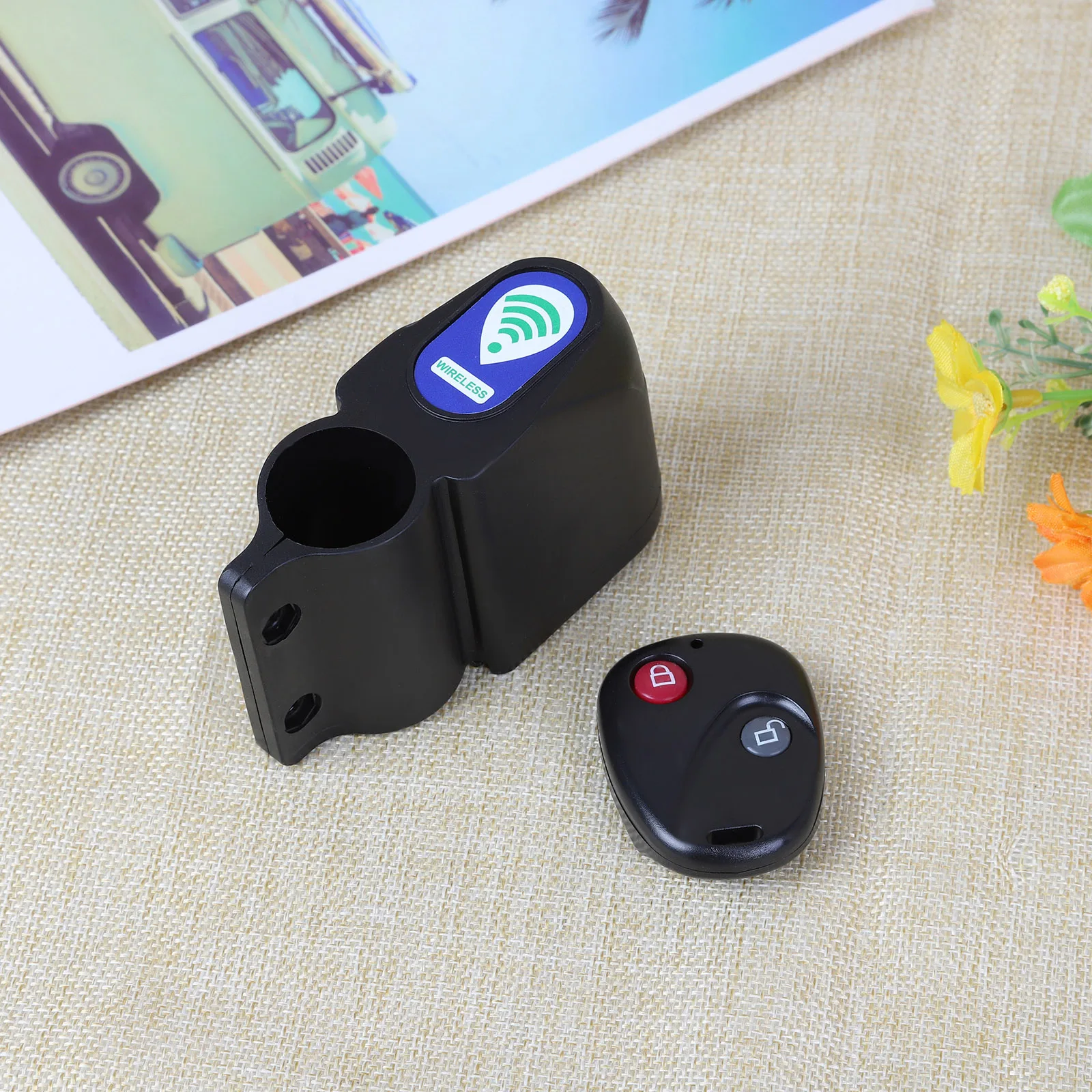 Anti-theft Bike Lock Cycling Security Lock Wireless Bicycle Bike Alarm 105db Bicycle Lock Warning Annunciator Lock Remote