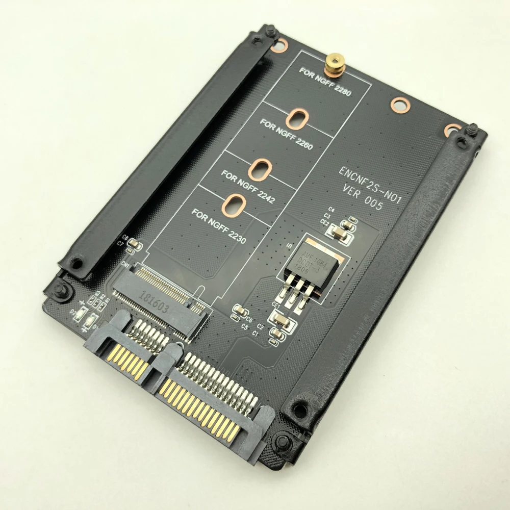 Металлический корпус B+ M Key M.2 NGFF SSD до 2,5 SATA 6 ГБ/сек. адаптер с разъемом M2 адаптер NGFF W/5 винт M.2 SATA адаптер