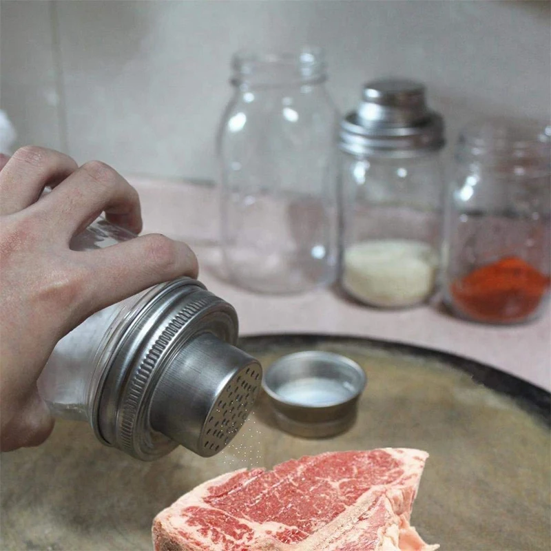 Mason Jar Shaker Lids 2 пачка коктейлей для или ваших лучших сухих Смешайте специи муку