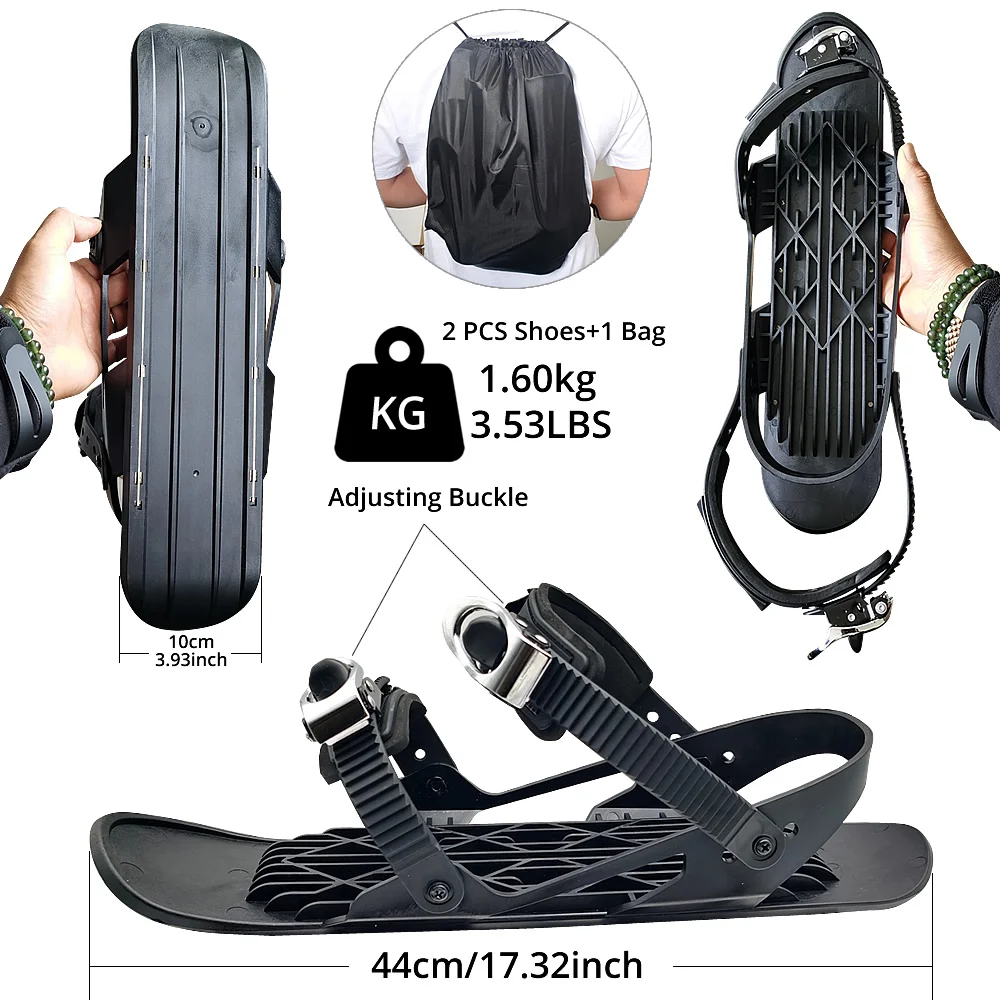 Nuovi Pattini Da Sci Per Bambini Mini Adulti Per Neve Con Attacchi Regolabili Scarpe Da Sci Tavola Da Neve Lame Da Neve Per Esterno