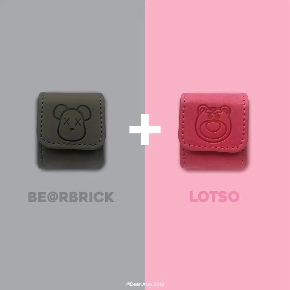 

Cute cartoon leather sheath Case for Apple Airpods 1 2 Accessories Case Protective Cover Bag Box Earphone Case