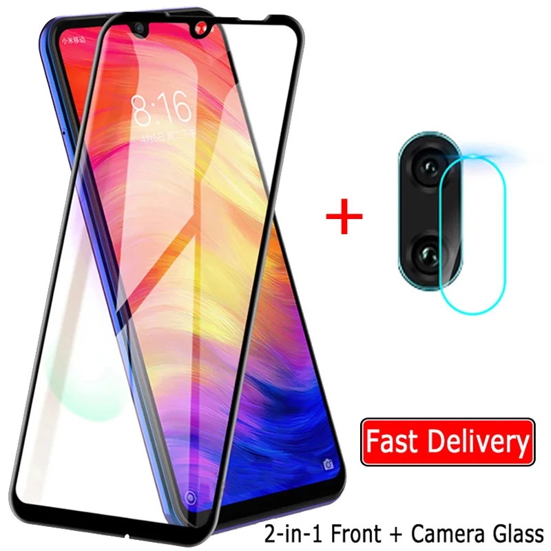 Front+ Camera Glass for Redmi-Note-7-Pro Screen Protector Xiomi Redmi Note7 7Pro Tempered Glass Film Xiaomi Note 7 Pro Glass