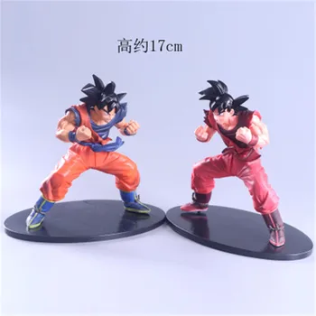 

Dragon Ball Z Figures Goku PVC Action Figure Toys Collection Kaiouken Squat Model Dolls brinquedos 17cm