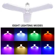 8 режимов 36WE27/E26 светодиодный супер яркий Складной вентилятор потолочный светильник домашние энергосберегающие лампы