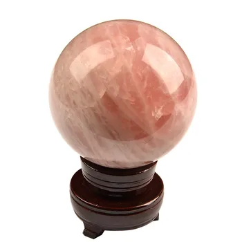 

1pc 100mm homemade crystal ball Natural Polished Rose Quartz Spheres for healing