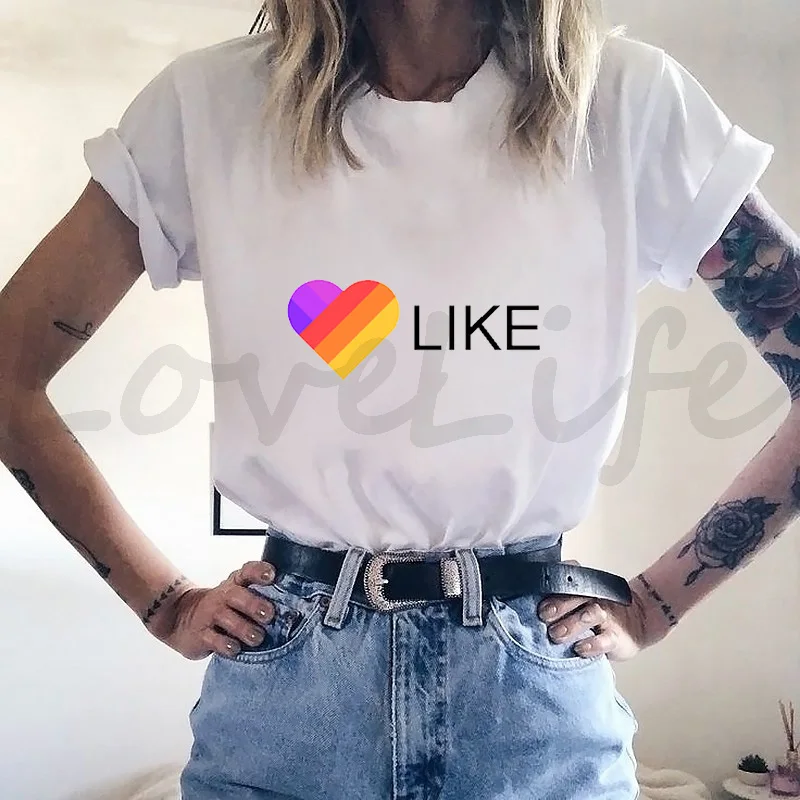 Fashion Likee T Shirt Kids Russia Style LIKEE Tees Oversized Streetwear Short Sleeve Women T Shirts for Boys Girls Children