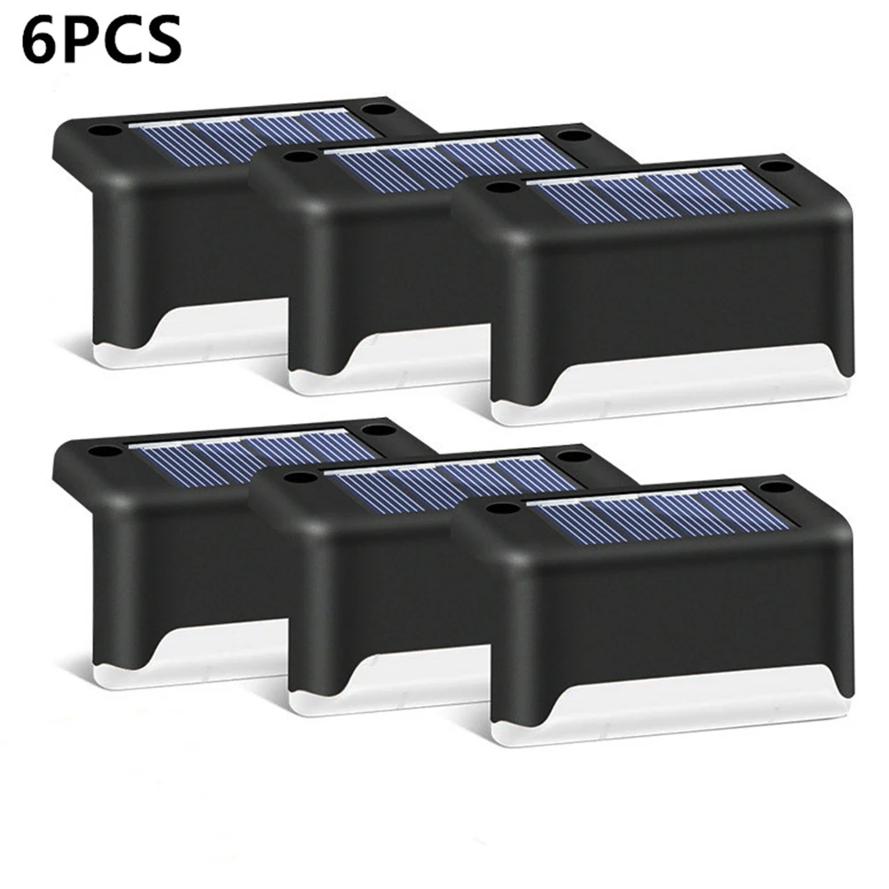 4 6 8pcs LED Solar Powered Fence Lamp Outdoor Garden Landscape Lights Waterproof Path Stair Wall Lamp Solar Balcony Fence Light 1