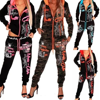 

ZOGAA Spring Autumn Women Sets Sportswear Motorcycle Tracksuit Hoodies Daily Sweatshirt Pants Slim Fit Female Suit