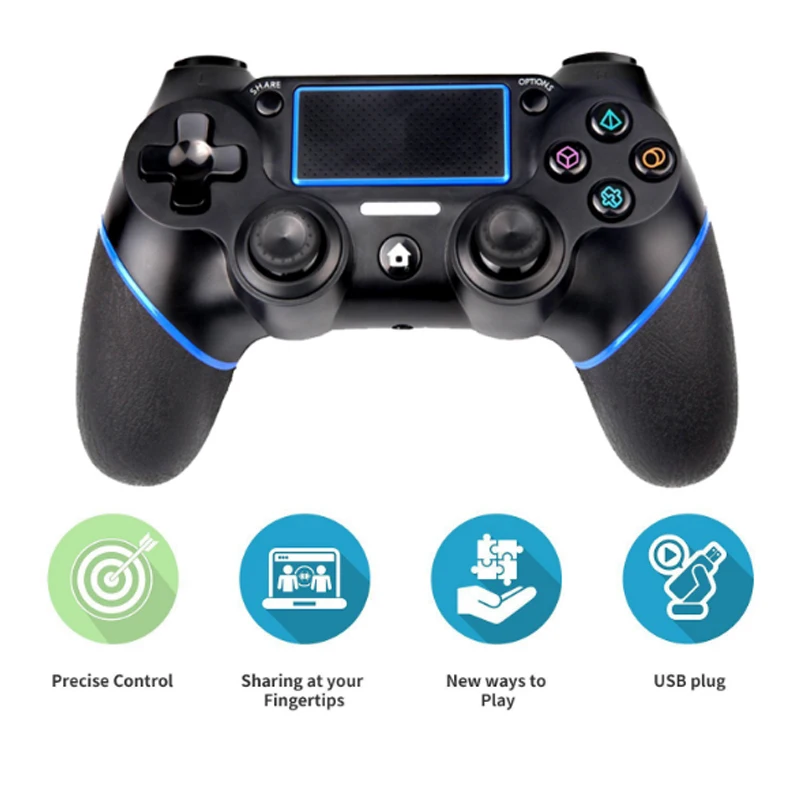 

Gamepad For Sony PS4 Controller Bluetooth Vibration Gamepad For Playstation 4 Wireless Joystick For PS4 Games ConsoL