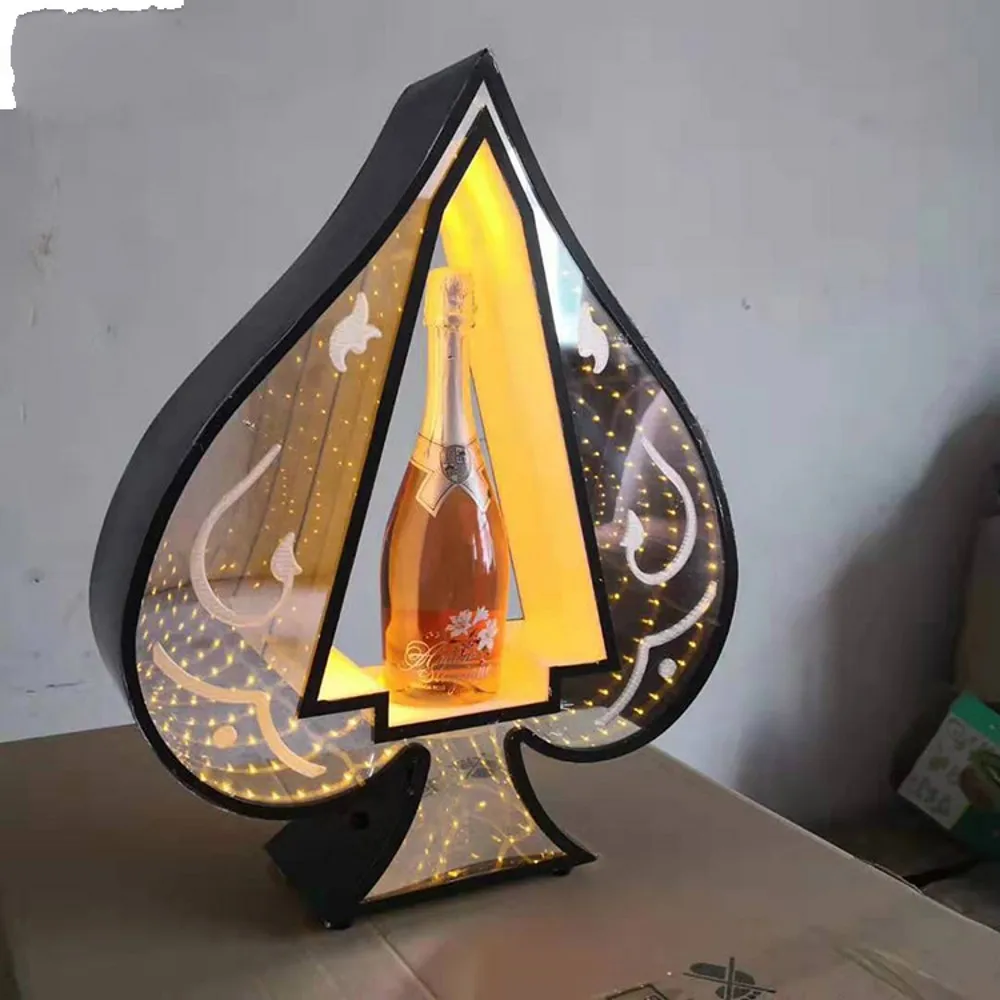 LED Rechargeable Champagne Bottle Presenter Imperial Crown Shape Growing  Cocktail Wine Whisky Bottle Holder For NightClub Party - AliExpress