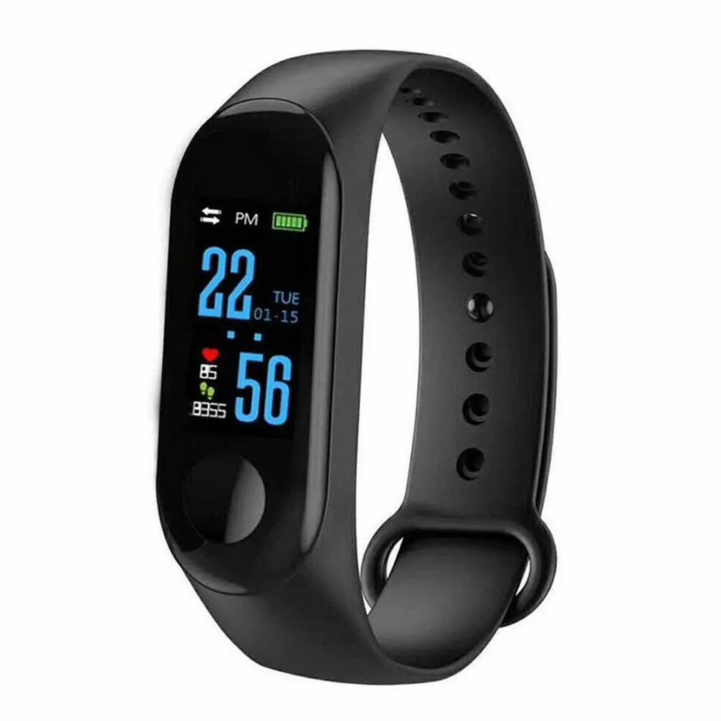 

M3 Wireless Color Screen Heart Rate Waterproof Sports Smart Bracelet Sleep Monitor Fitness Tracker Sport Watch Smart