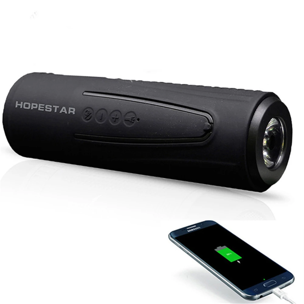 HOPESTAR P3 Мини Многофункциональный Bluetooth фонарик с динамиком освещения для беспроводной улицы для езды на велосипеде Водонепроницаемый бас
