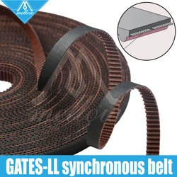 Gates – Courroie de distribution pour imprimante 3D LL 2GT, ceinture de synchronisation GT2, largeur 6 mm, 9 mm, 10 mm, résistante à l'usure, pour Cube BLV mgn, haute qualité, 