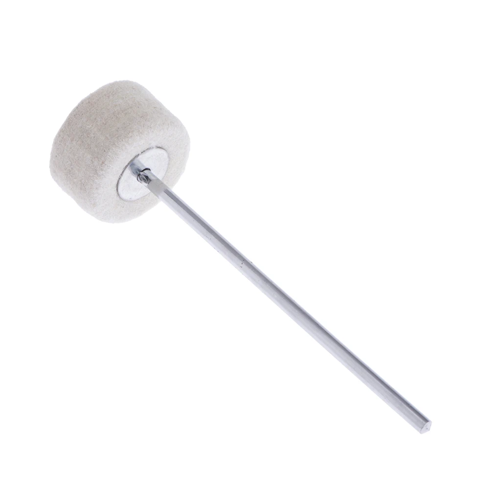 Drum Pedal Beater Mallet Felt Handle Bass Drum Pedal Beater Percussion Instrument Parts