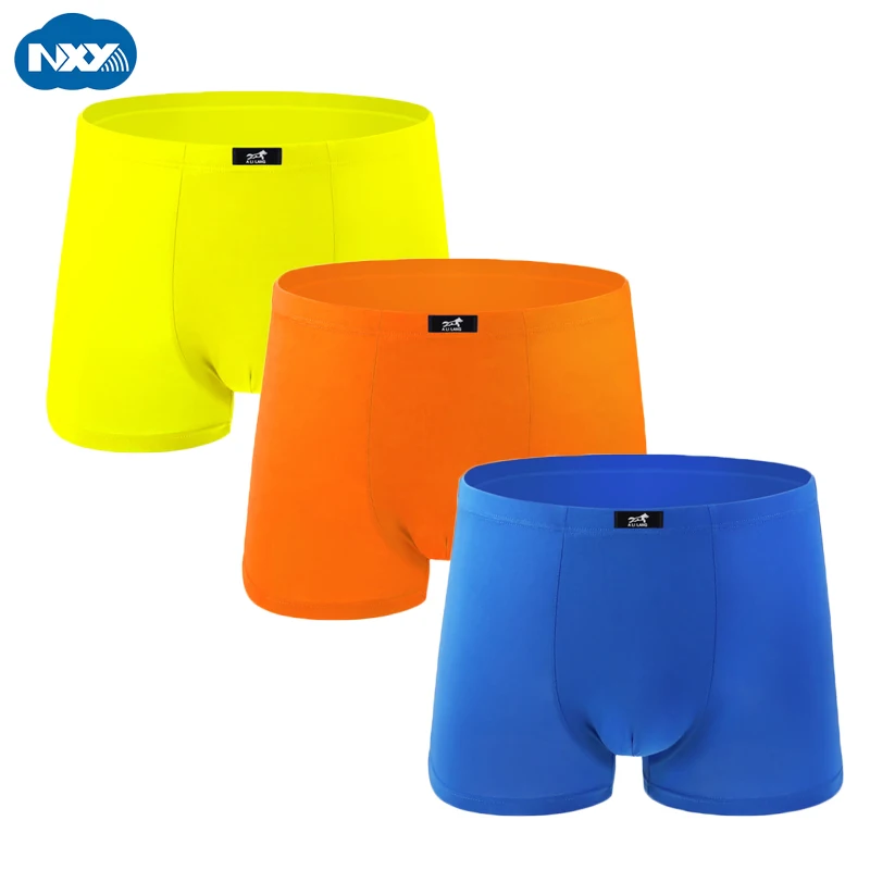 Мужское нижнее белье боксеры из модала однотонные брендовые мужские трусы с U