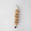 Bird Chew Toy Natural Wood Blocks Rattan Ball Parrot Entertainment Toys for Parakeet Cockatiel Lovebird Mini Macaw 5